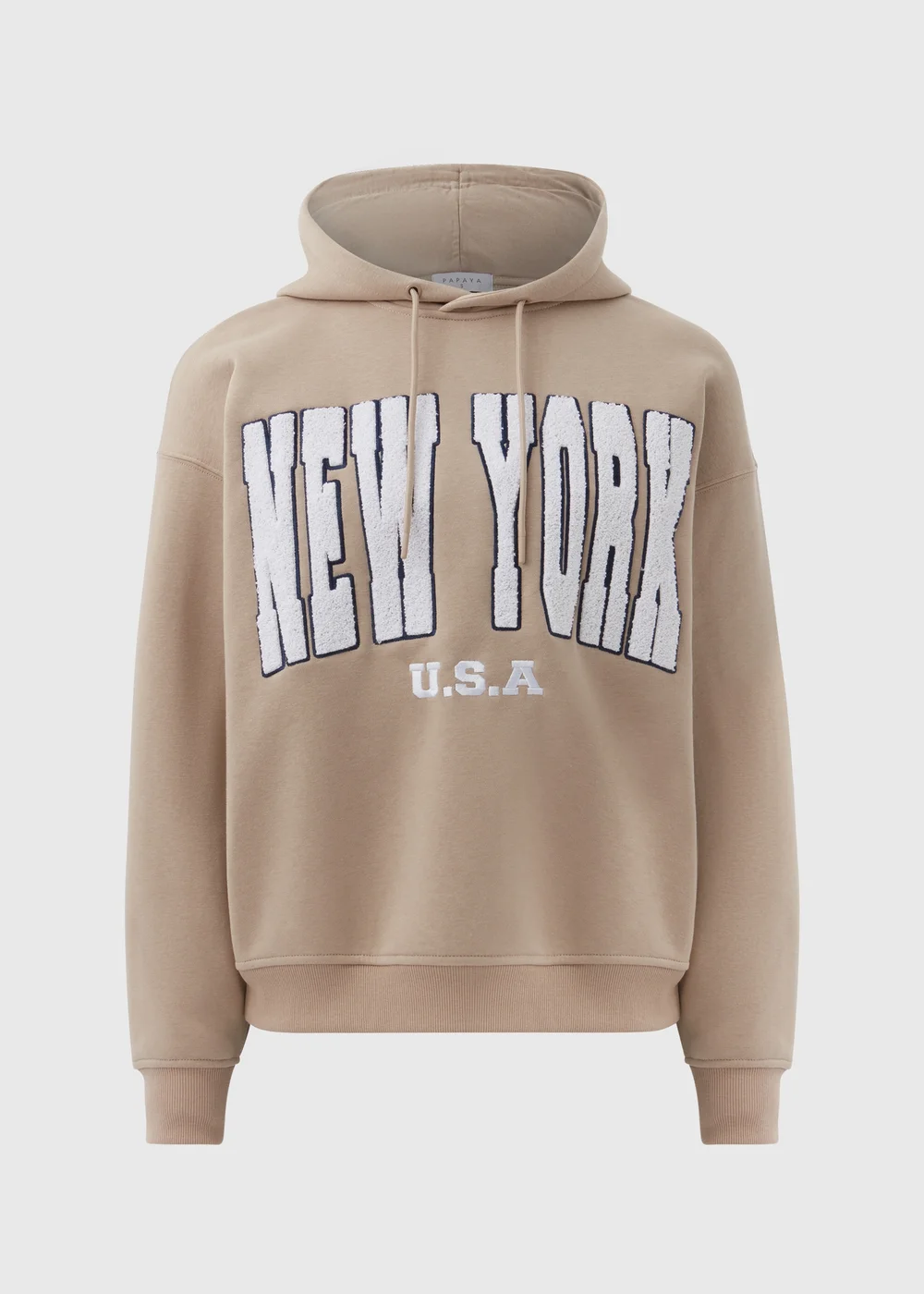 Beige New York Print Co Ord Hoodie - Small Image 5