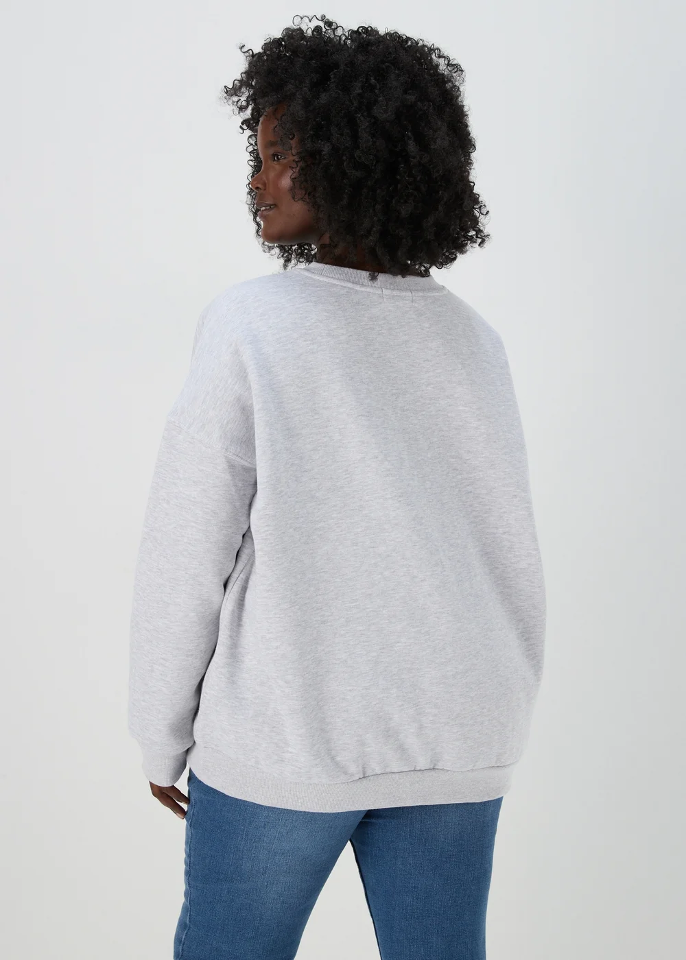 Grey Marl Milan Sweatshirt - S Image 2