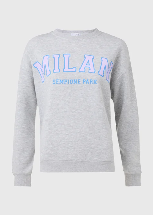 Grey Marl Milan Sweatshirt - S Image 5