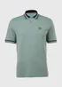 Sage Tipped Polo Shirt - S Image 5