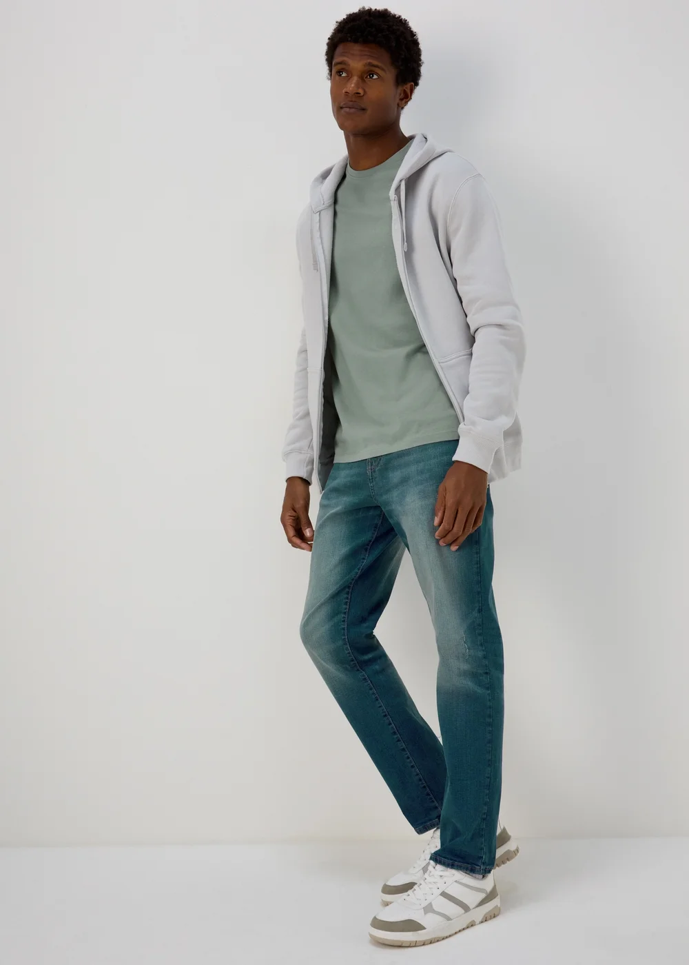 Green Essential Crew Neck T-Shirt - S Image 4