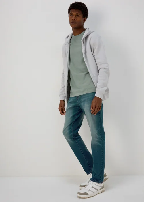 Green Essential Crew Neck T-Shirt - S Image 4