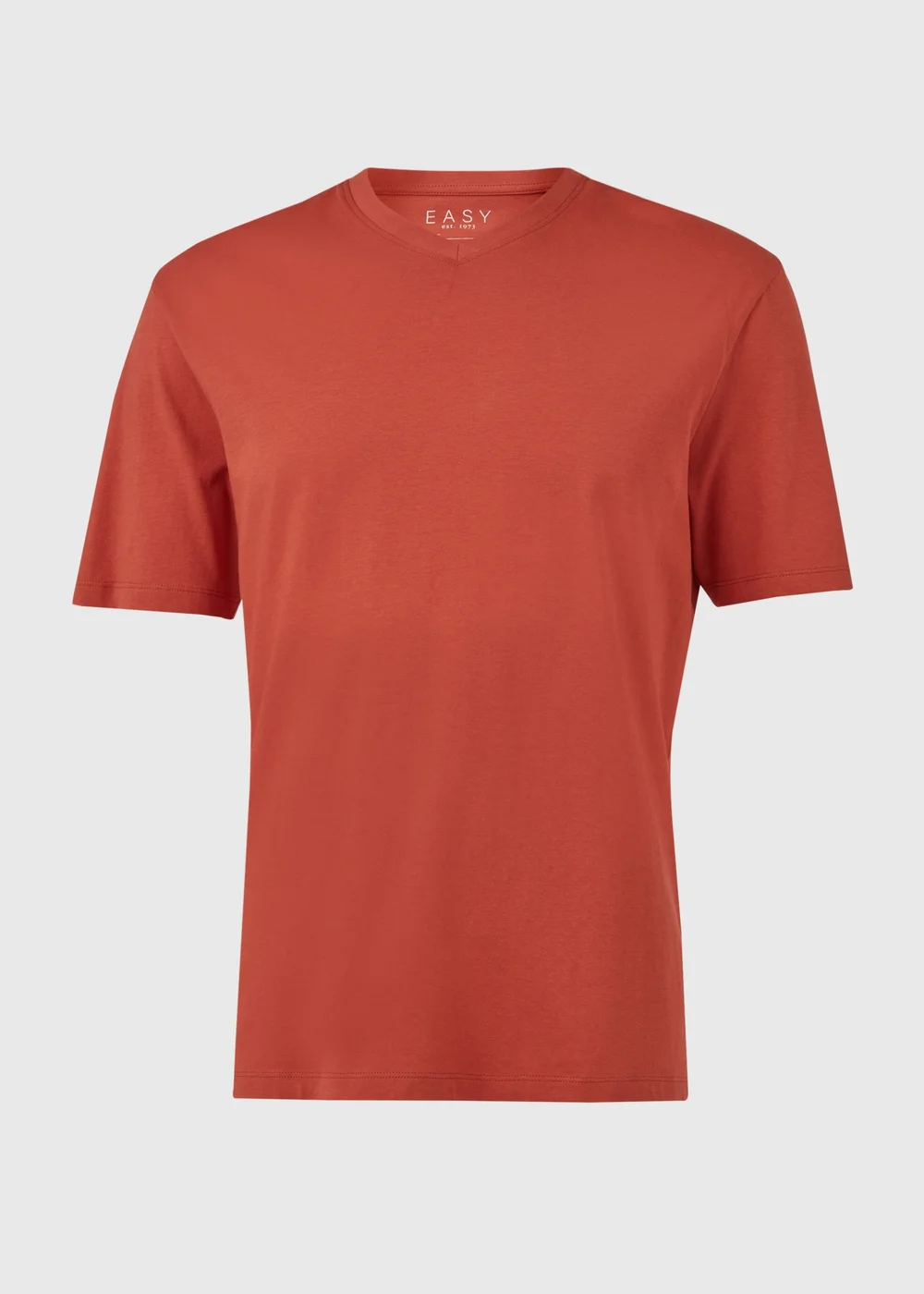 Tuscan Red V Neck Essential T-Shirt - Small Image 5