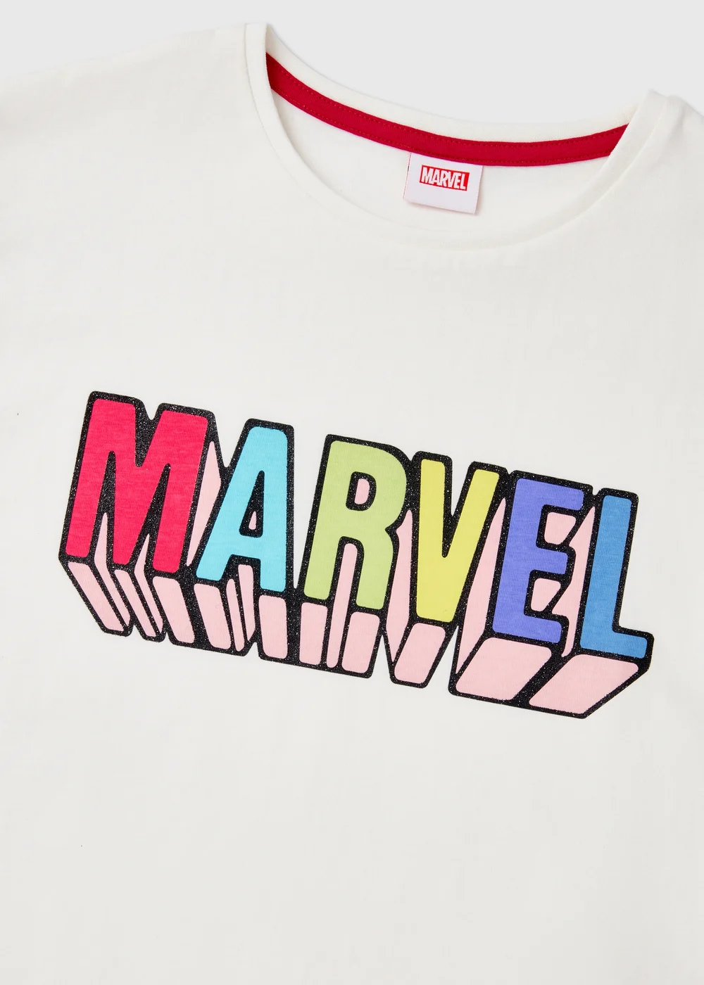 Marvel Girls Cream Top (5-12yrs) - Age 5 Years Image 2