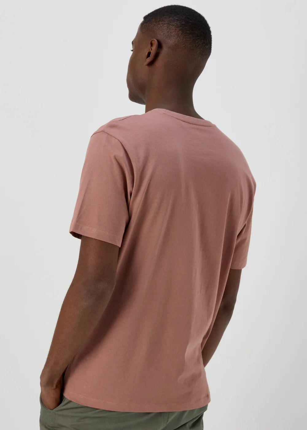 Rose Burlwood Essential Crew Neck T-Shirt - S Image 2
