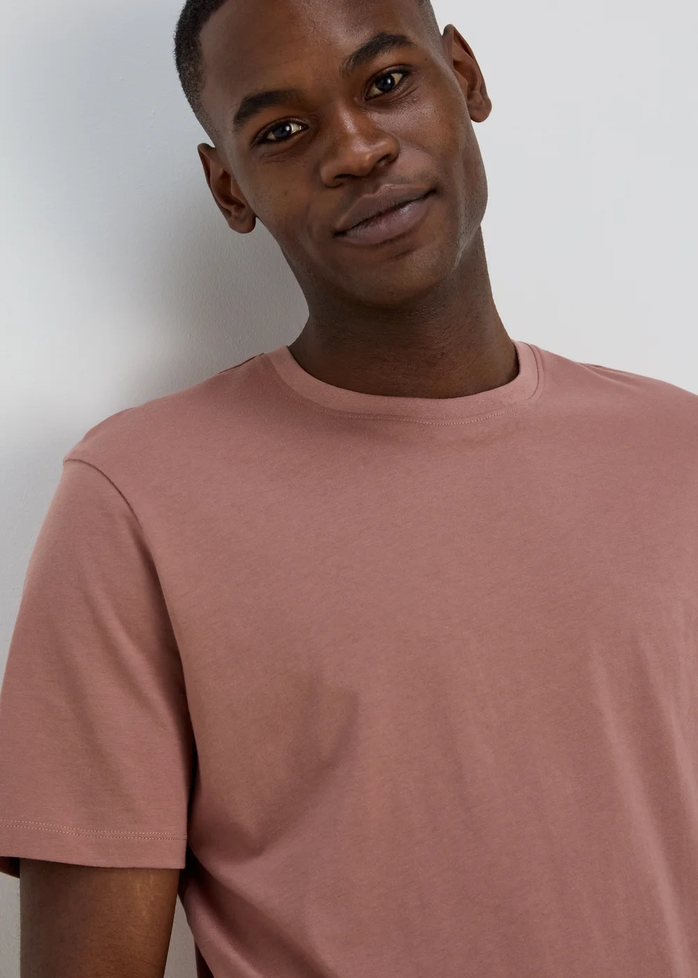 Rose Burlwood Essential Crew Neck T-Shirt - S Image 3