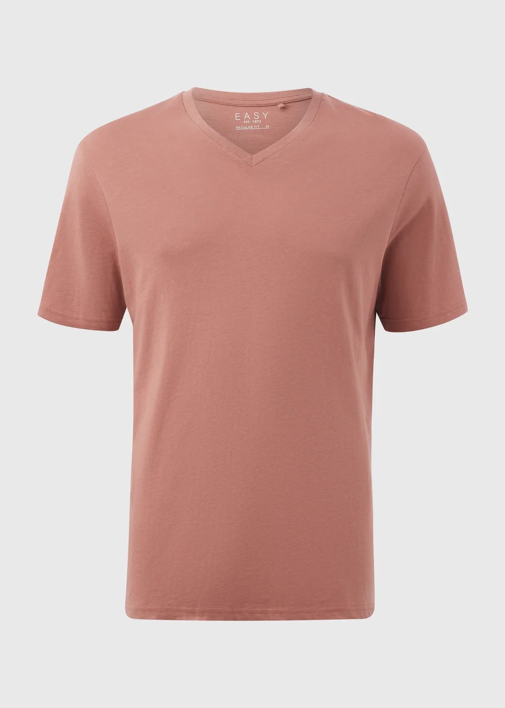 Pink Burlwood Essential V Neck T-Shirt - S Image 5