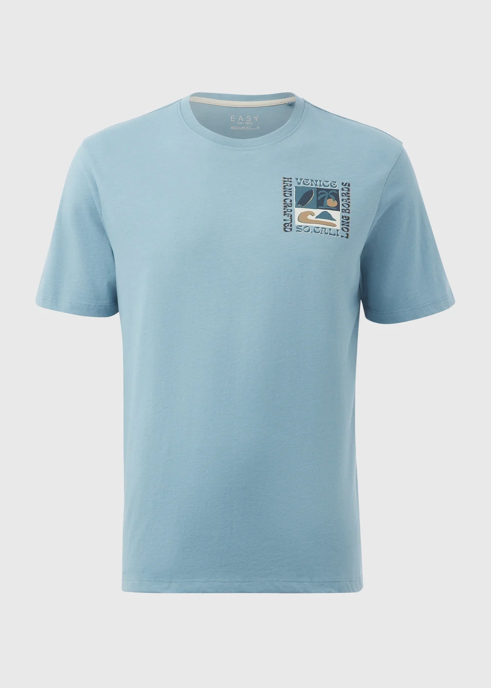 Light Blue Venice Cali T-Shirt - S Image 5