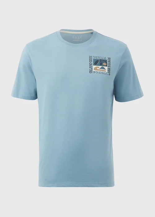 Light Blue Venice Cali T-Shirt - S Image 5