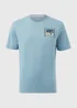 Light Blue Venice Cali T-Shirt - S Image 5