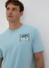 Light Blue Venice Cali T-Shirt - S Image 1