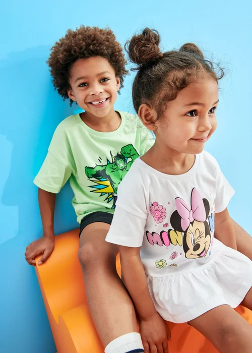Disney Girls White Minnie Floral Peplum T-Shirt (9mths-7yrs) - 2-3 Yrs Image 3