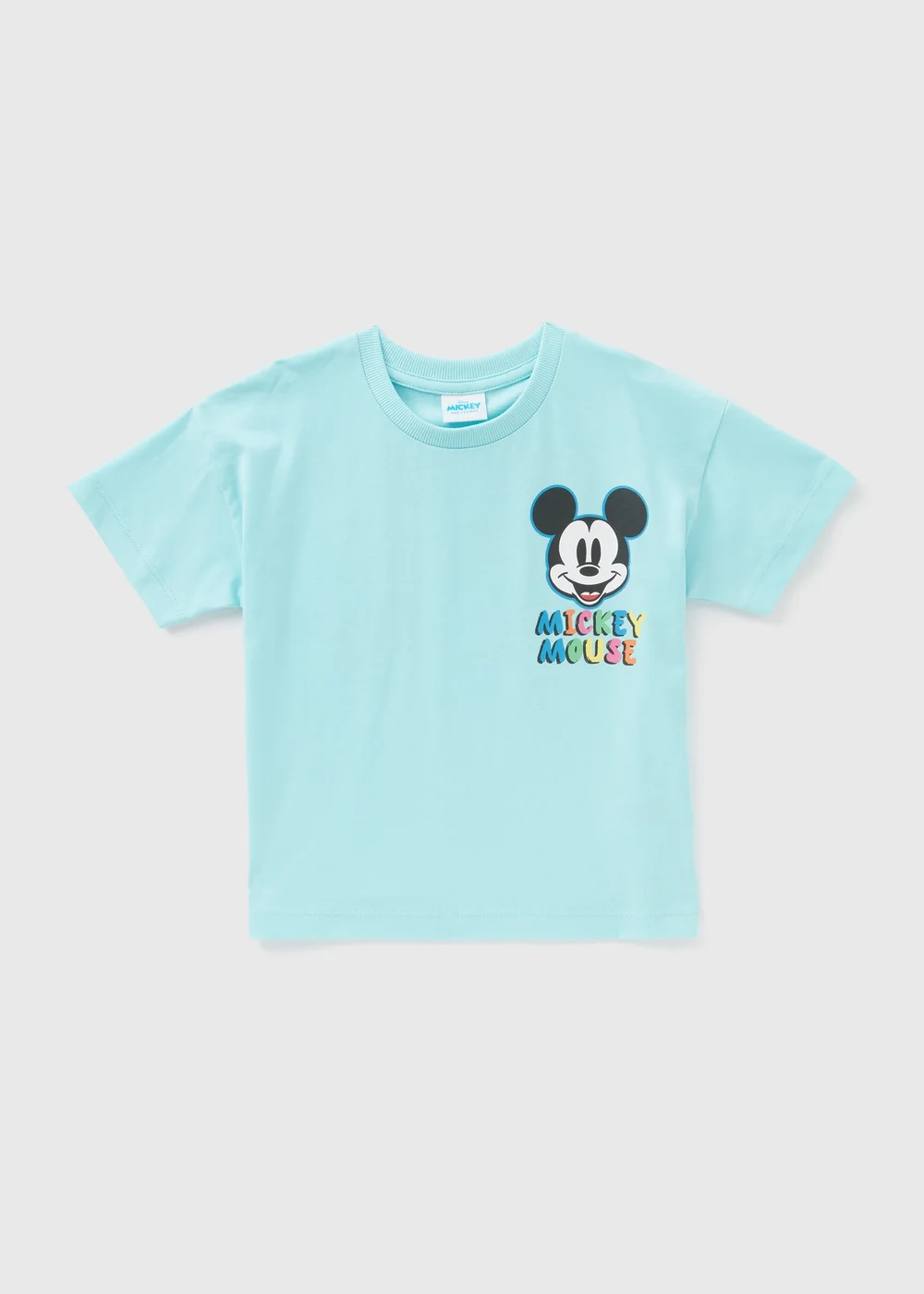 Disney Boys Blue Mickey Back Print T-Shirt (9mths-6yrs) - 9-12 months Image 1