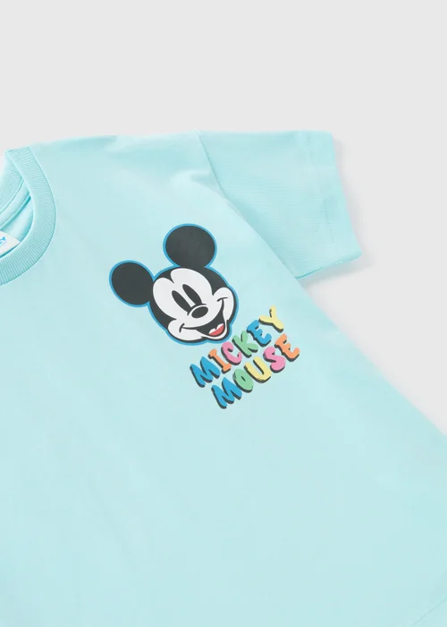 Disney Boys Blue Mickey Back Print T-Shirt (9mths-6yrs) - 9-12 months Image 2