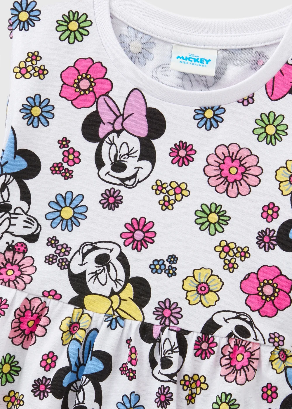 Disney Girls Multicolour Minnie Floral Dress (9mths-7yrs) - 1-1.5 Yrs Image 2