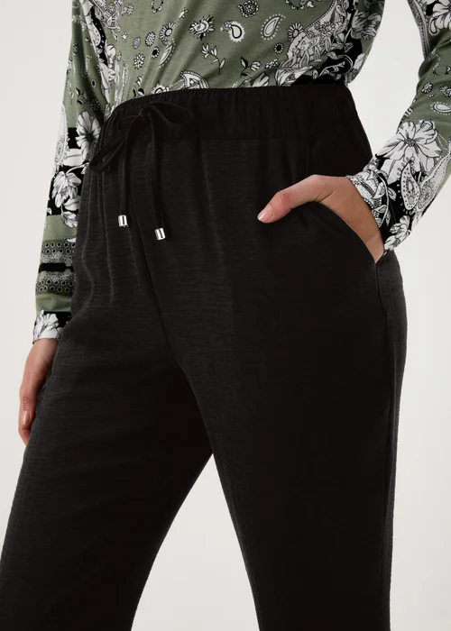 Black Light Weight Tapered Trousers - 8 Image 3