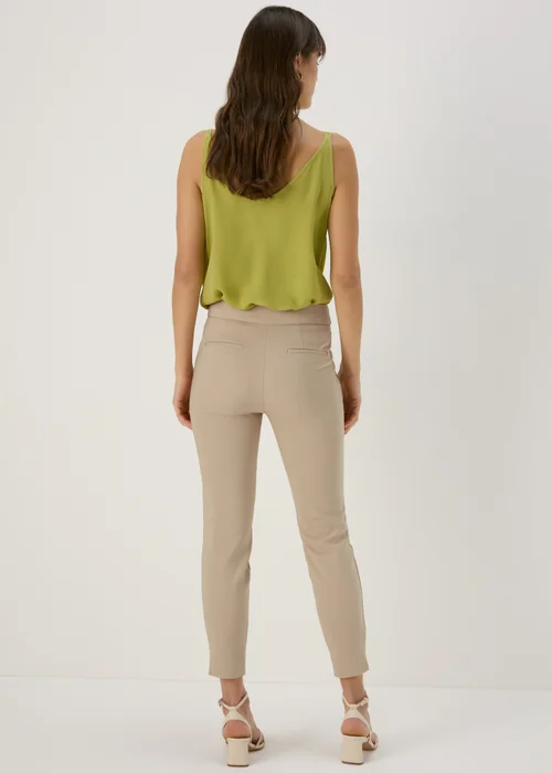 Et Vous Beige Neutral Capri Trousers - 8 Image 2