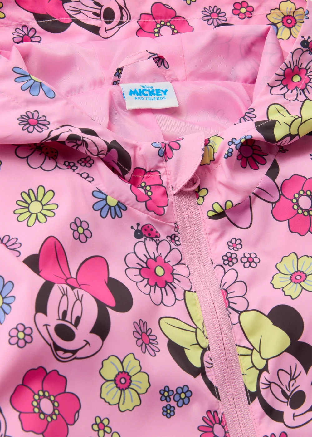 Disney Kids Pink Minnie Mouse Windbreaker Jacket (9mths-7yrs) - 9-12 months Image 2