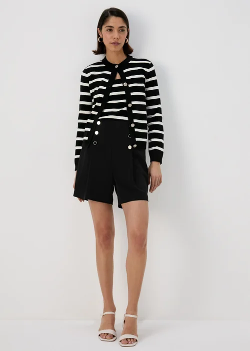 Et Vous Black Button Shorts - 8 Image 4