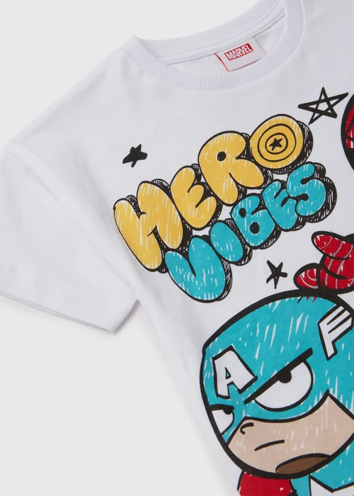 Marvel Kids White Avengers T-Shirt (9mths-6yrs) - 9-12 months Image 2