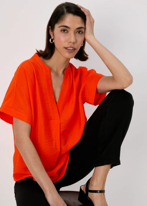 Et Vous Red Airflow Blouse - Size 8 Image 4