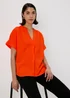 Et Vous Red Airflow Blouse - Size 8 Image 2