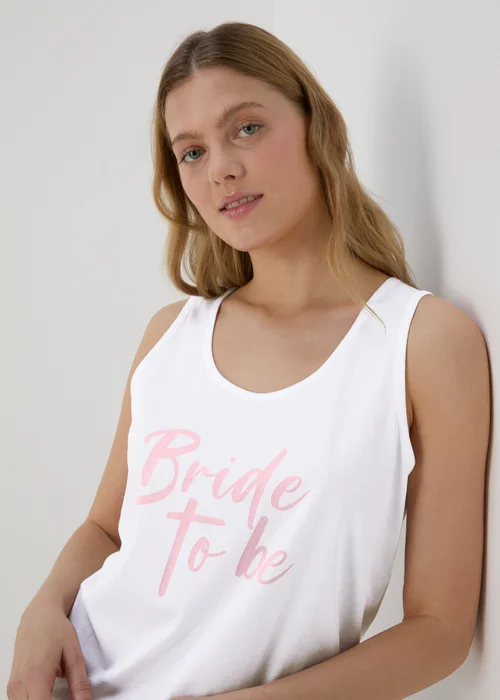 White Bride Jersey Pyjama Set - Extra small Image 3