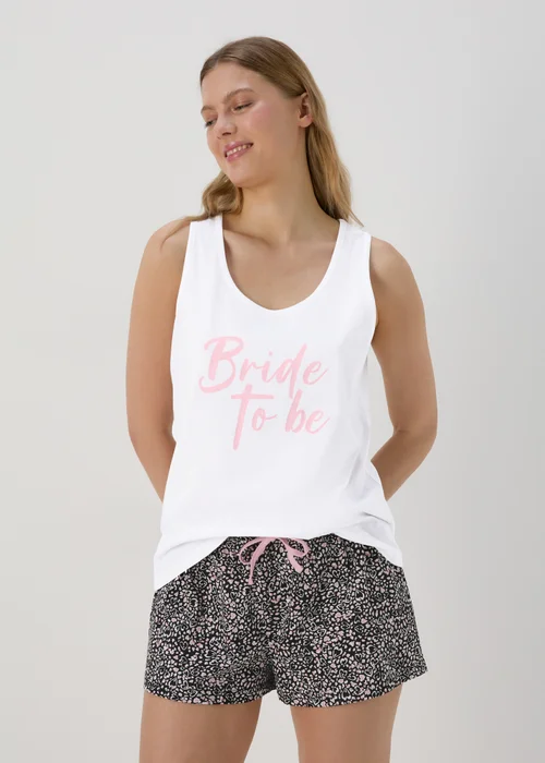 White Bride Jersey Pyjama Set - Extra small Image 1