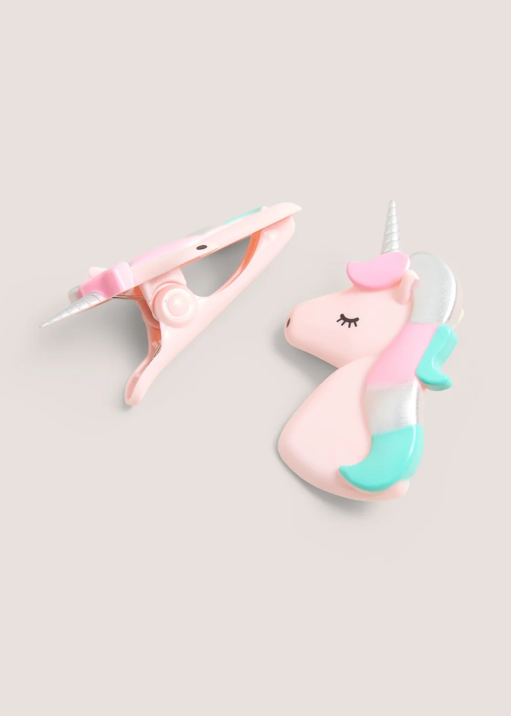 2 Pack Pink Unicorn Towel Clips (12cm x 8cm) Image 2