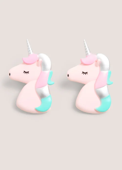 2 Pack Pink Unicorn Towel Clips (12cm x 8cm) Image 1