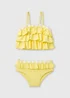 Girls Yellow Daisy Frill Tankini (1-7yrs) - 1 to 1 half years Image 1