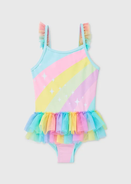 Girls Multicolour Rainbow Tutu Costume (1-7yrs) - 1-1.5 Yrs Image 1