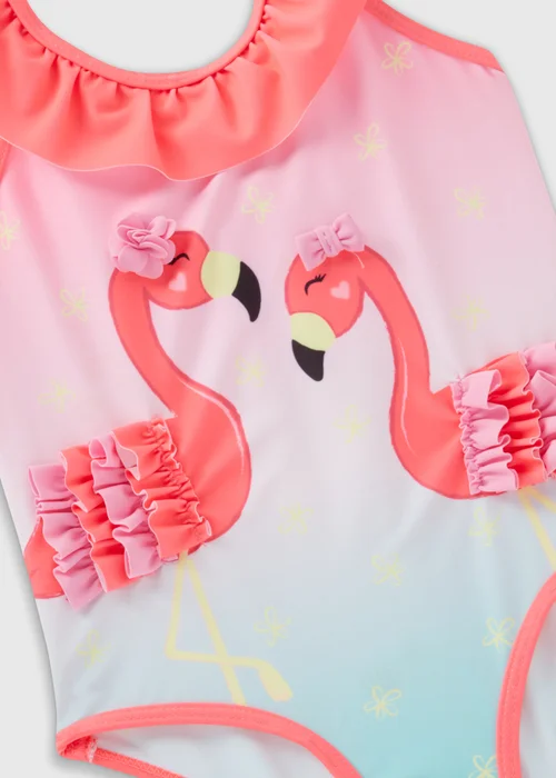Girls Coral Flamingo Costume (1-7yrs) - 1-1.5 Yrs Image 2