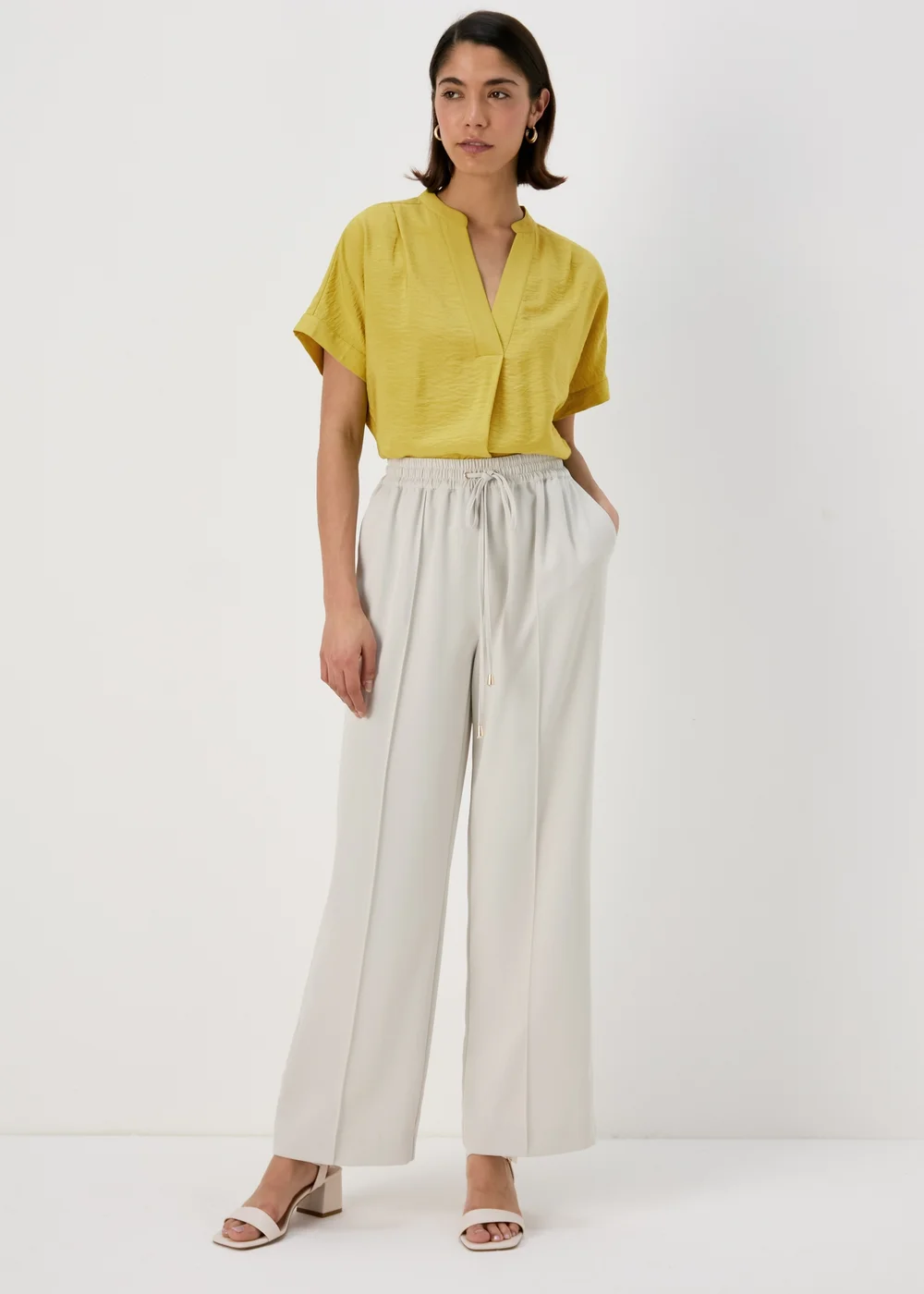 Et Vous Lime Airflow Blouse Top - Size 8 Image 4