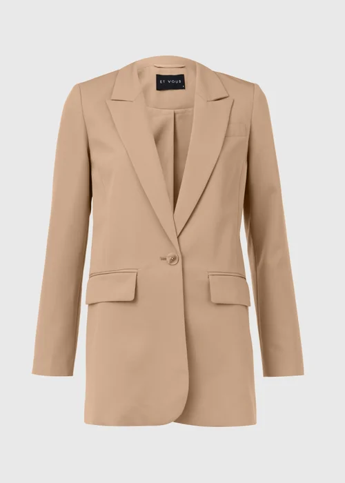 Et Vous Beige Blazer - 8 Image 6