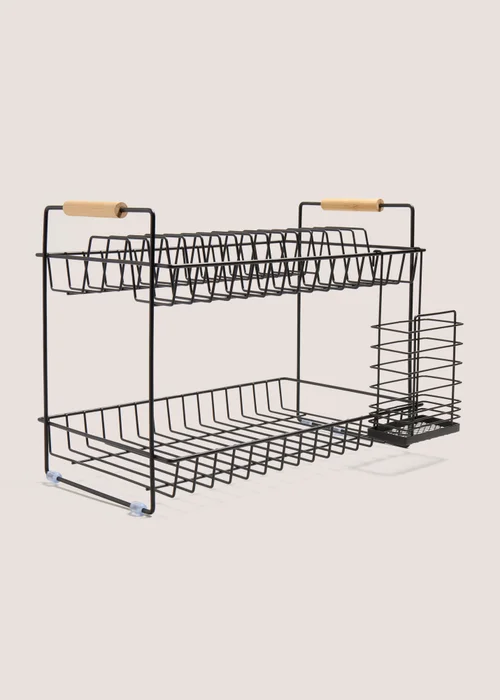 Black Two Tier Drainer Image 1