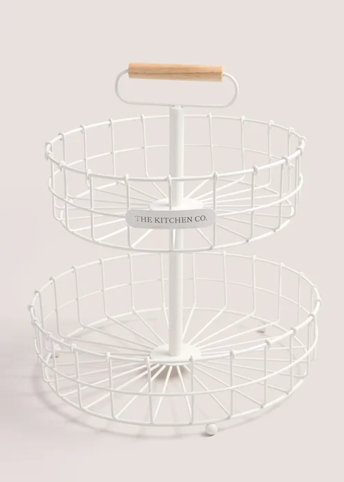Kitchen Co Two Tier Fruit Basket Image 1