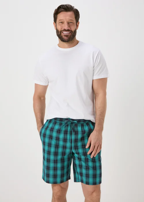 Check & Navy Print 2PK Shorts - Small Image 2