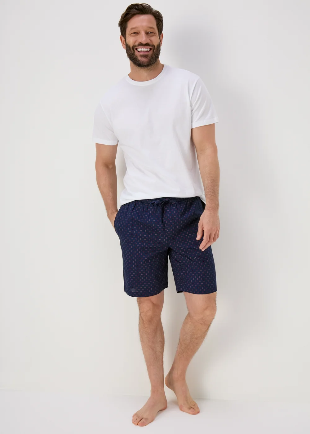 2 Pack Pyjama Shorts - Small Image 4