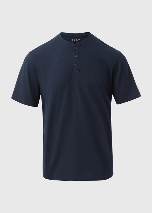 Navy Grandad T-Shirt - S Image 5