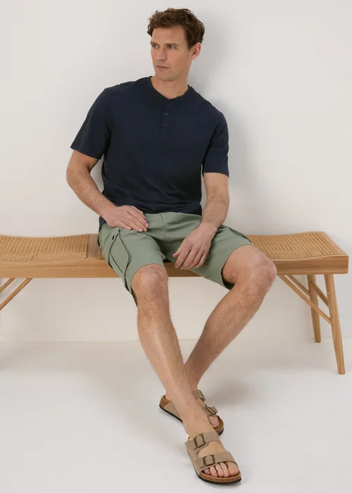 Navy Grandad T-Shirt - S Image 4
