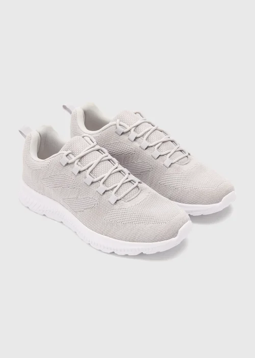 Grey Mesh Running Trainers - 7 Image 1