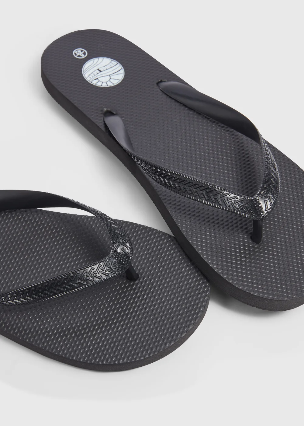 Black Flip Flops - Size 6 Image 2