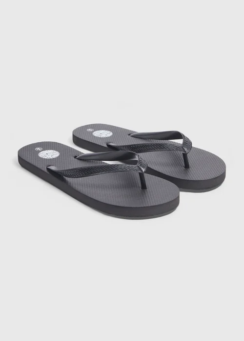 Black Flip Flops - Size 6 Image 1