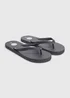 Black Flip Flops - Size 6 Image 1