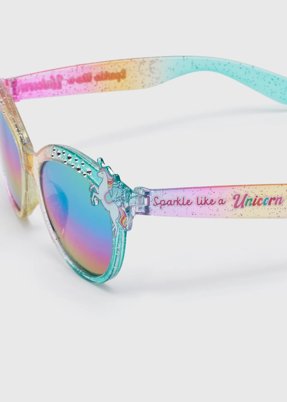 Kids Rainbow Unicorn Sunglasses (3+yrs) - One Size Image 2