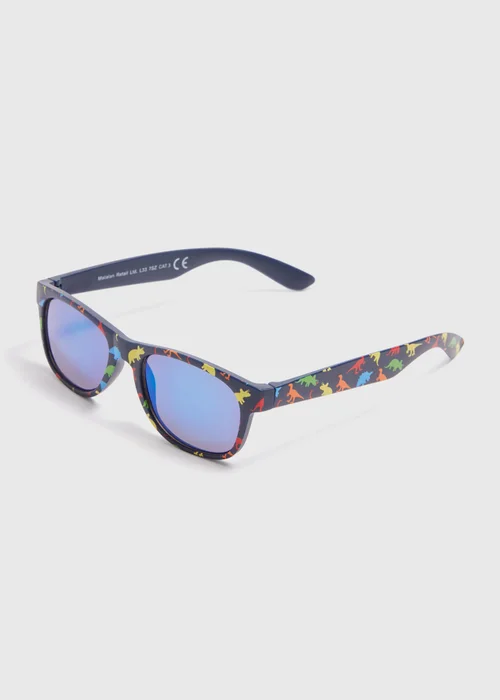 Boys Blue Dino Sunglasses - One Size Image 1