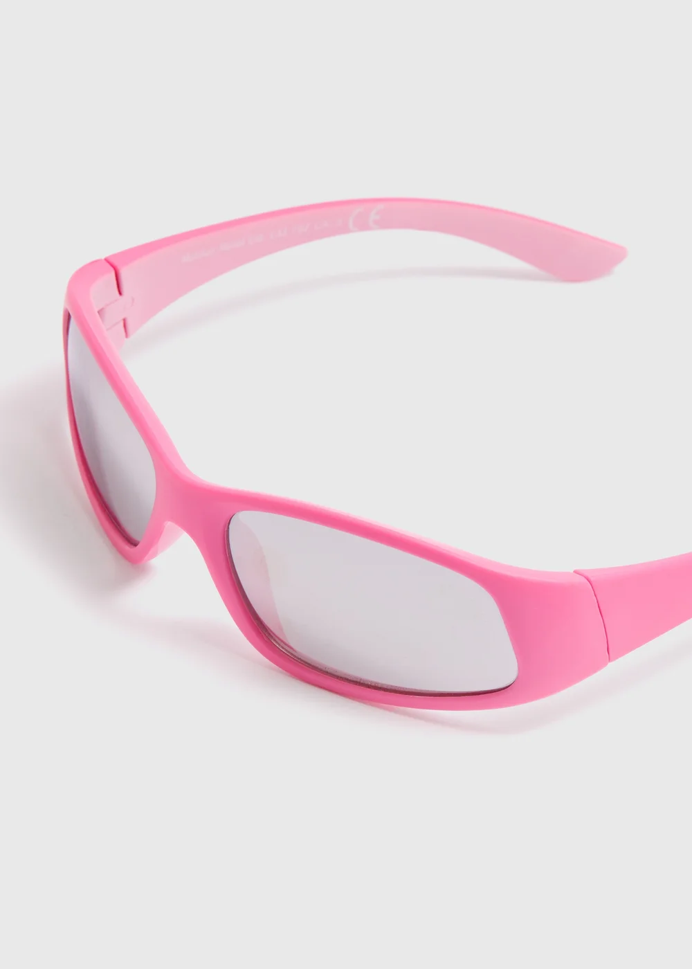 Girls Pink Sports Wrap Sunglasses - One Size Image 2