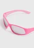 Girls Pink Sports Wrap Sunglasses - One Size Image 2