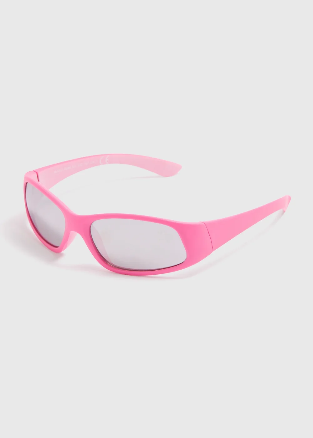 Girls Pink Sports Wrap Sunglasses - One Size Image 1